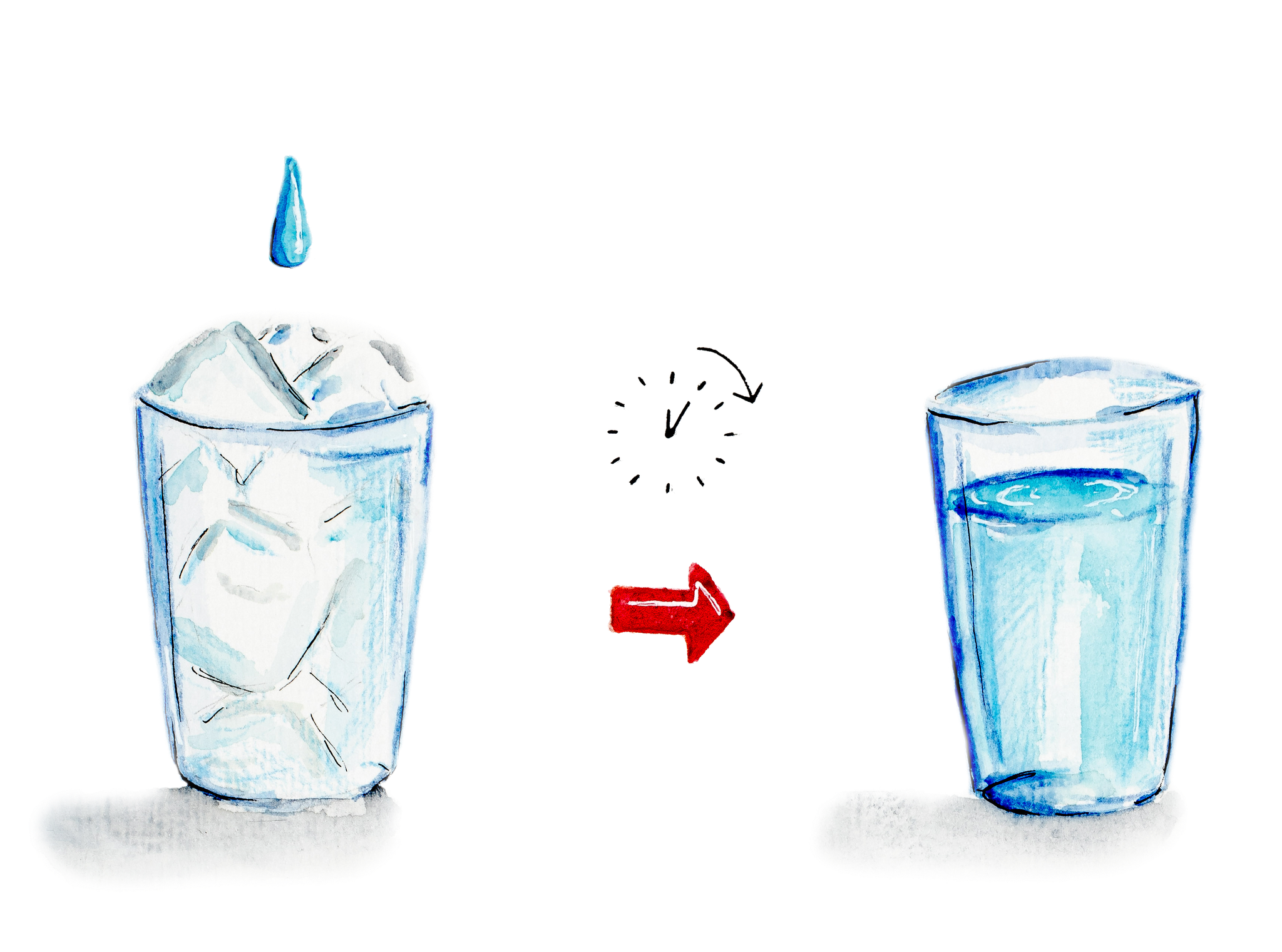 Eiswürfel Schmelzen Eiswürfel Schmelzen